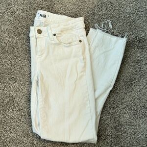 White Paige Verdugo Crop Jeans